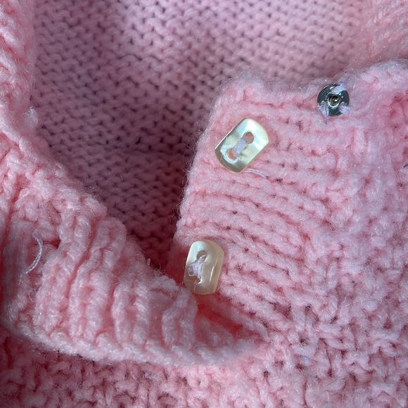Vintage 60’s Pink Handmade Baby Sweater - Picture 8 of 8